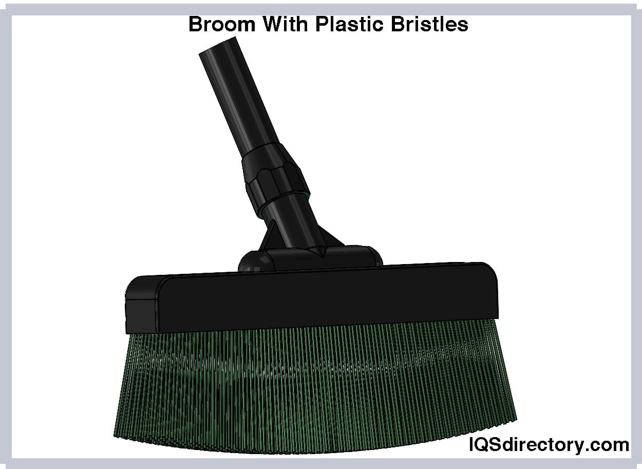 Broom With Plastic Bristles